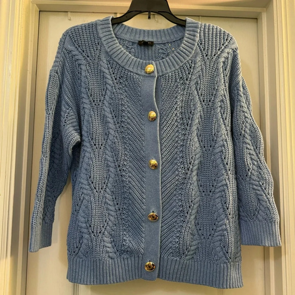 Talbots Beautiful Knit Long Sleeve Cardigan Sweater - Picture 1 of 7